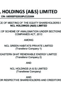 1NCL Holdings EGM Notice with Enclosures